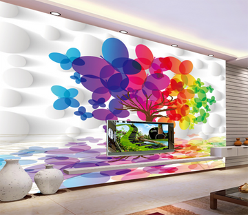 3D Ellipse Tree 185 Wallpaper AJ Wallpaper 