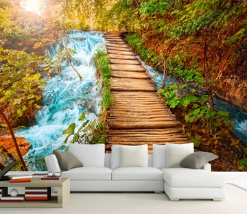 3D Sunshine Bridge Falls 1068 Wallpaper AJ Wallpaper 2 