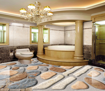 3D Stone Paving 143 Floor Mural Wallpaper AJ Wallpaper 2 