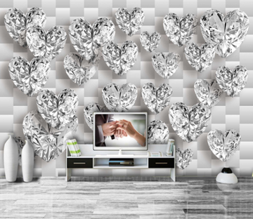 3D Crystal Love 200 Wallpaper AJ Wallpaper 