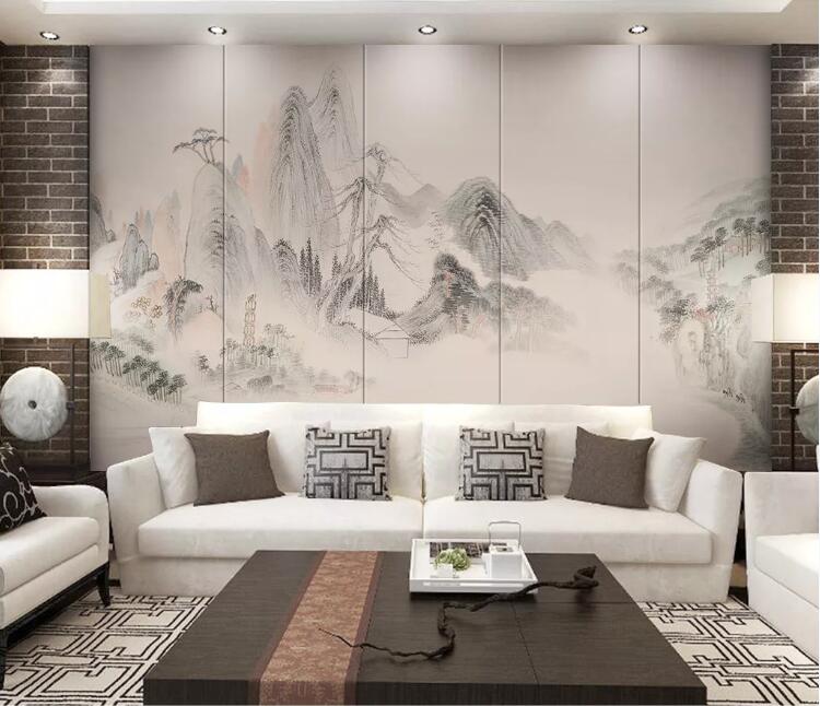 3D Sketch Alpine WC126 Wall Murals
