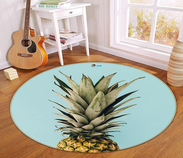 3D Big Pineapple 163 Round Non Slip Rug Mat Mat AJ Creativity Home 