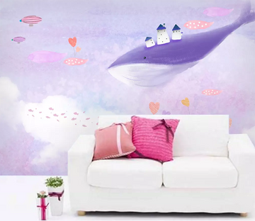 3D Whale Lighthouse 1204 Wallpaper AJ Wallpaper 2 