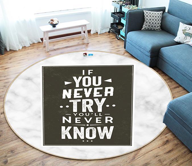 3D English Stone Pattern 177 Round Non Slip Rug Mat Mat AJ Creativity Home 