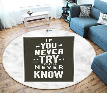 3D English Stone Pattern 177 Round Non Slip Rug Mat Mat AJ Creativity Home 