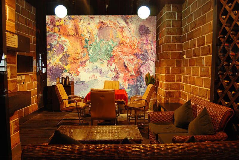 Colored Pigments Painting Wallpaper AJ Wallpaper 