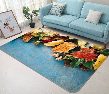 3D Leaf Pine Nuts 195 Non Slip Rug Mat Mat AJ Creativity Home 