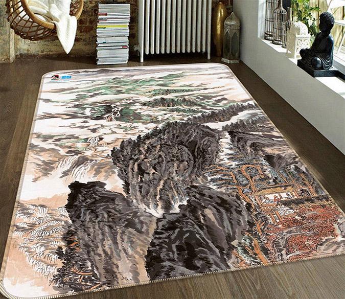 3D Flowing Water 033 Non Slip Rug Mat Mat AJ Creativity Home 