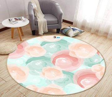 3D Abstract Flower 315 Round Non Slip Rug Mat Mat AJ Creativity Home 