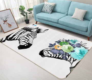 3D Zebra Vision 598 Non Slip Rug Mat Mat AJ Creativity Home 