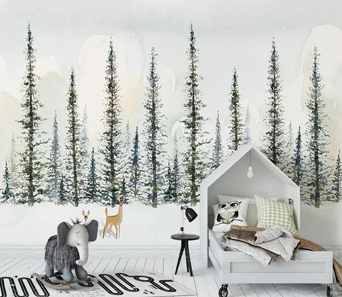 3D Snow Deer 102 Wallpaper AJ Wallpaper 