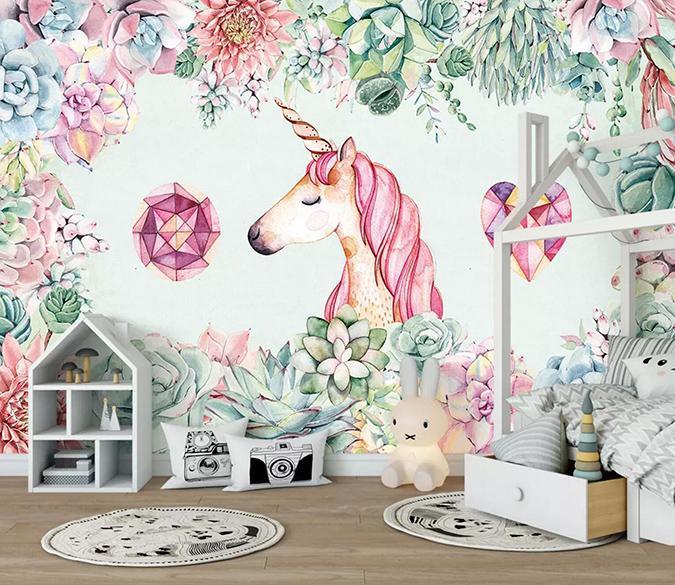 3D Red Unicorn 311 Wallpaper AJ Wallpaper 