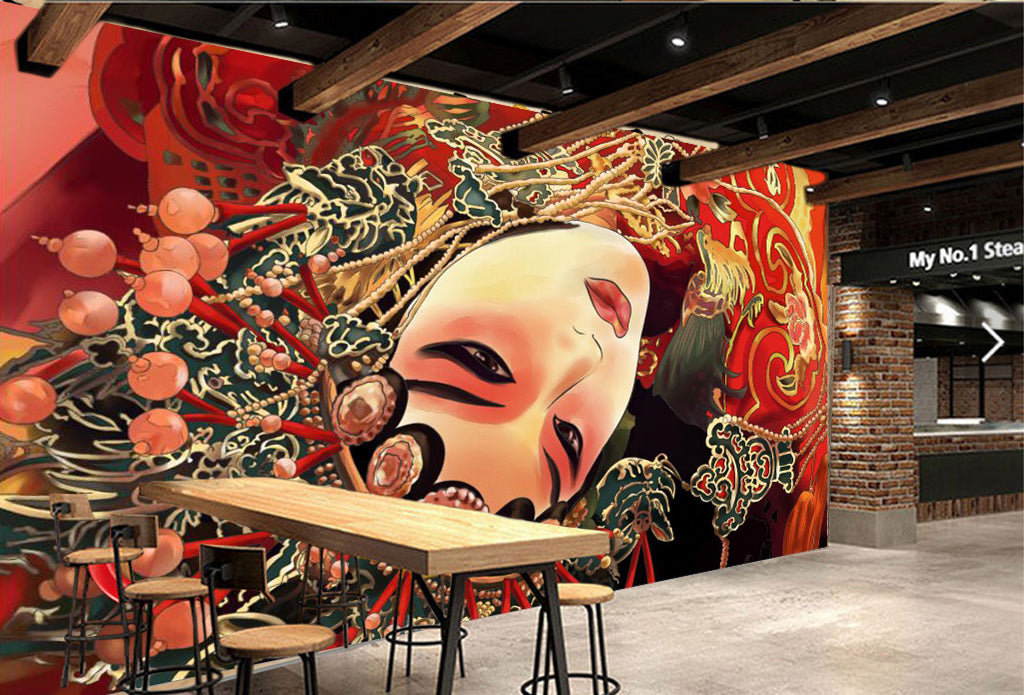 3D Peking Opera WG327 Wall Murals