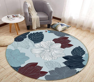 3D Painting Flower 289 Round Non Slip Rug Mat Mat AJ Creativity Home 