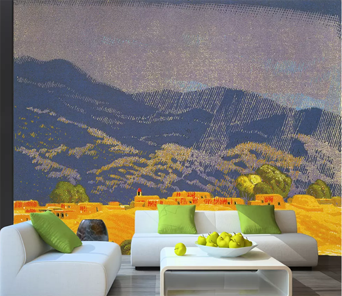 3D Color Carving Rain Mountain 1622 Wallpaper AJ Wallpaper 2 