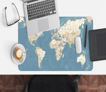 3D English Map 106 Desk Mat Mat AJ Creativity Home 