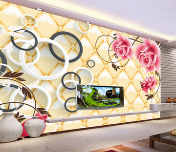 3D Big Circle Flower 192 Wallpaper AJ Wallpaper 