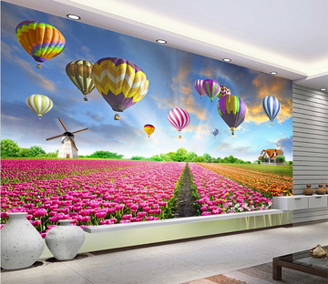 3D Hot Air Balloon 007 Wallpaper AJ Wallpaper 