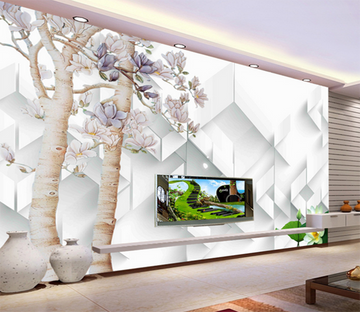 3D Flowering Tree 409 Wallpaper AJ Wallpaper 