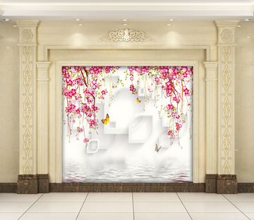 3D Rattan Flower 191 Wallpaper AJ Wallpaper 