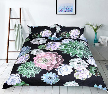 3D Succulent Plants 135 Bed Pillowcases Quilt Wallpaper AJ Wallpaper 