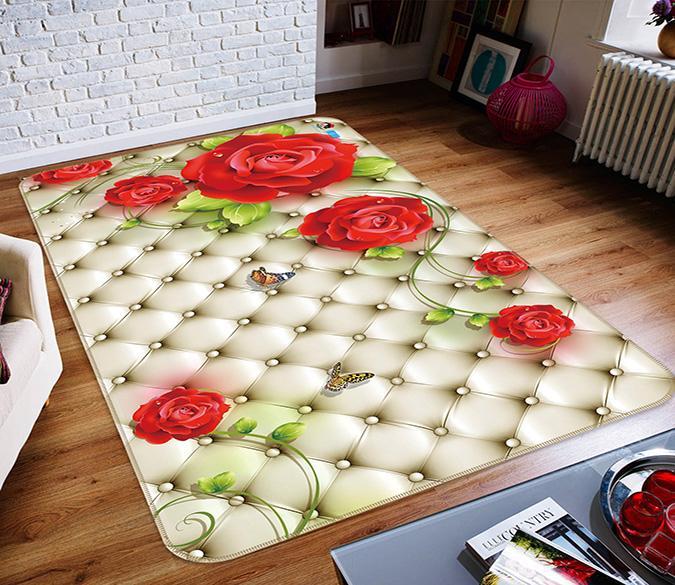 3D Sand Release Butterfly 558 Non Slip Rug Mat Mat AJ Creativity Home 