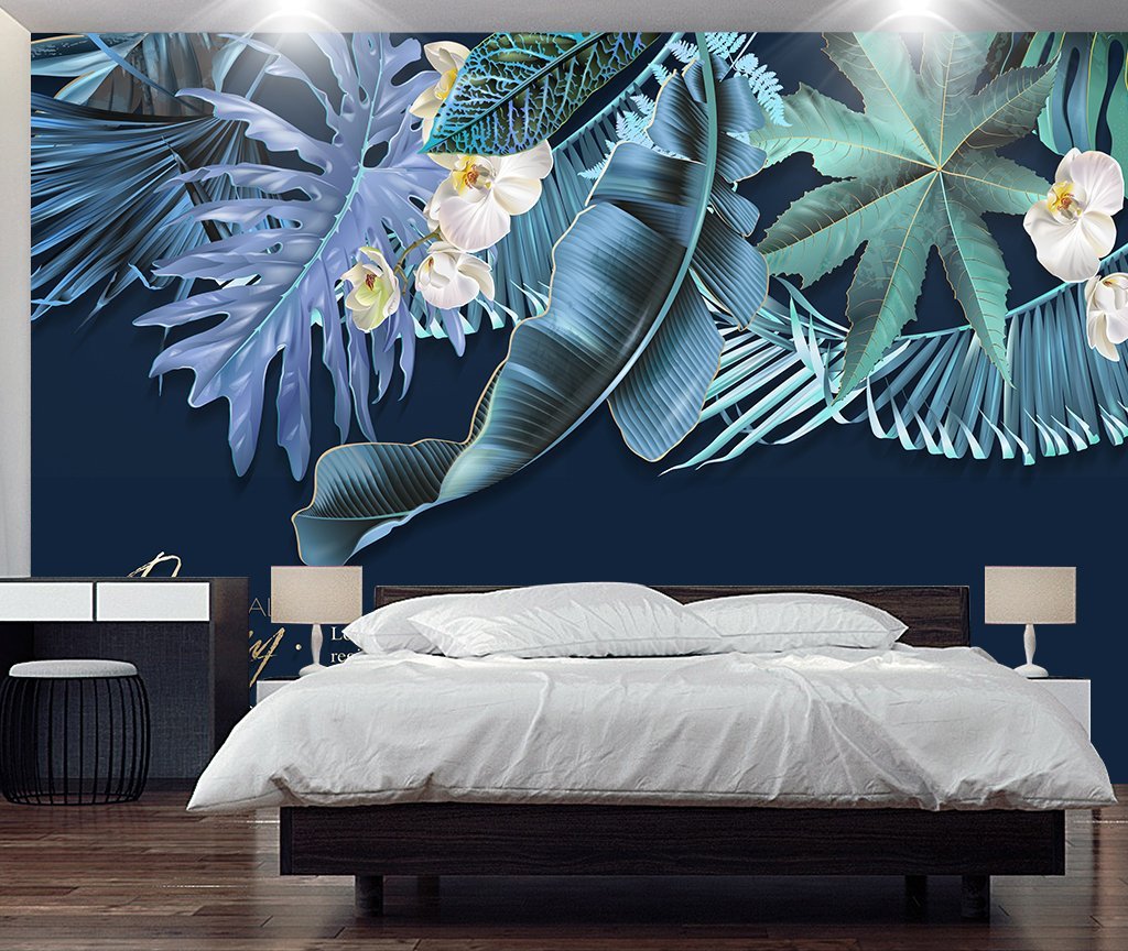 3D Leaves 661 Wall Murals Wallpaper AJ Wallpaper 2 