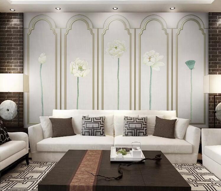 3D Art Lotus WC164 Wall Murals