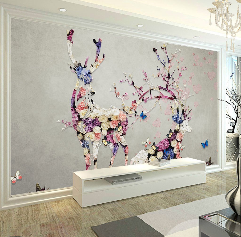 3D Elk 394 Wall Murals Wallpaper AJ Wallpaper 2 