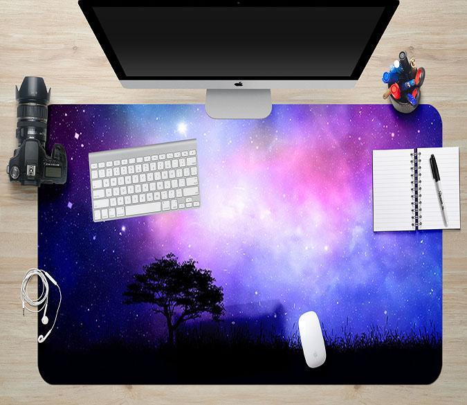 3D Night Stars Tee 024 Desk Mat Mat AJ Creativity Home 