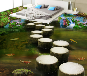 3D Tree Stump 071 Floor Mural Wallpaper AJ Wallpaper 2 