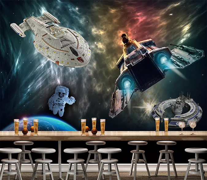 3D Spaceship Astronaut 384 Wallpaper AJ Wallpaper 2 