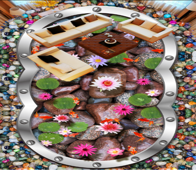3D Flower Garden 047 Floor Mural Wallpaper AJ Wallpaper 2 
