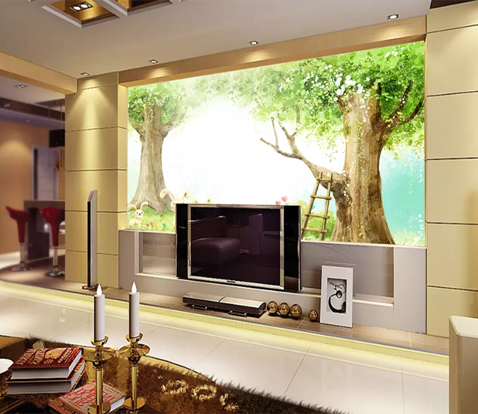 3D Big Tree Path 1025 Wallpaper AJ Wallpaper 2 