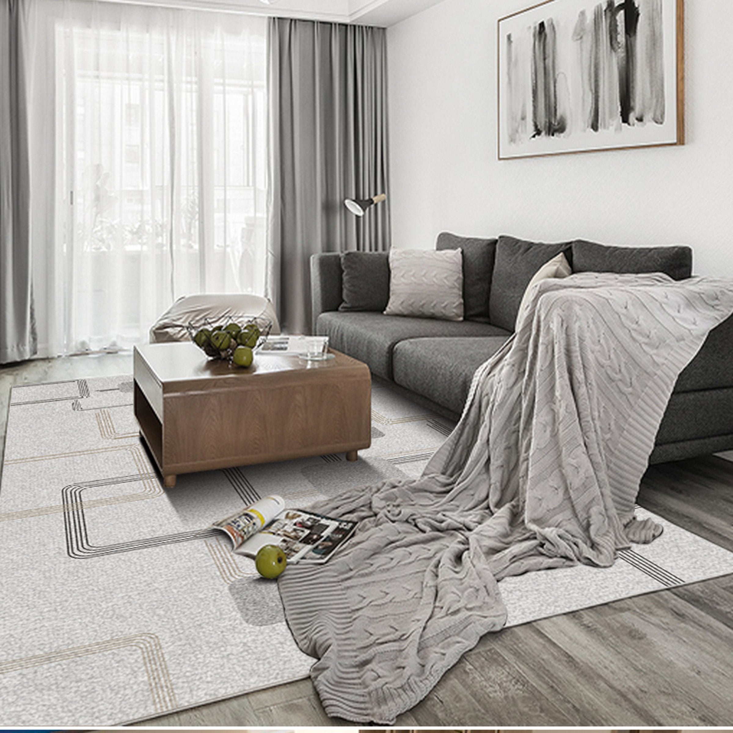 3D Color Geometry WG213 Non Slip Rug Mat Mat AJ Creativity Home 