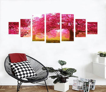 3D Safflower Tree 113 Unframed Print Wallpaper Wallpaper AJ Wallpaper 