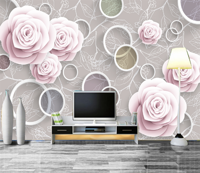 3D Blooming Flowers 323 Wallpaper AJ Wallpaper 