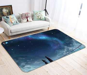 3D Couple Stars 229 Non Slip Rug Mat Mat AJ Creativity Home 