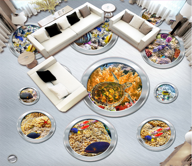 3D Small Glass 204 Floor Mural Wallpaper AJ Wallpaper 2 