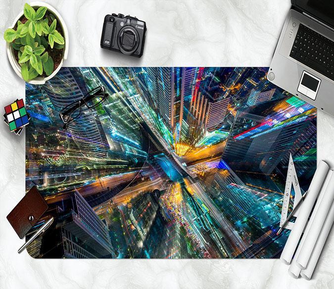 3D Building Height 132 Desk Mat Mat AJ Creativity Home 