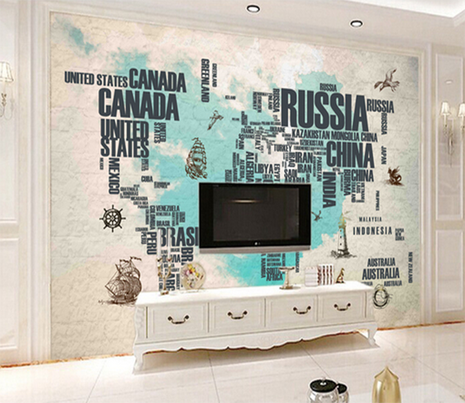 3D Map Letters 445 Wallpaper AJ Wallpaper 