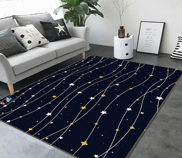 3D Pentagram Line 015 Non Slip Rug Mat Mat AJ Creativity Home 