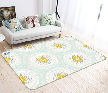 3D Floral Pattern 086 Non Slip Rug Mat Mat AJ Creativity Home 