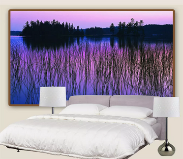 3D Night Reed River 1196 Wallpaper AJ Wallpaper 2 