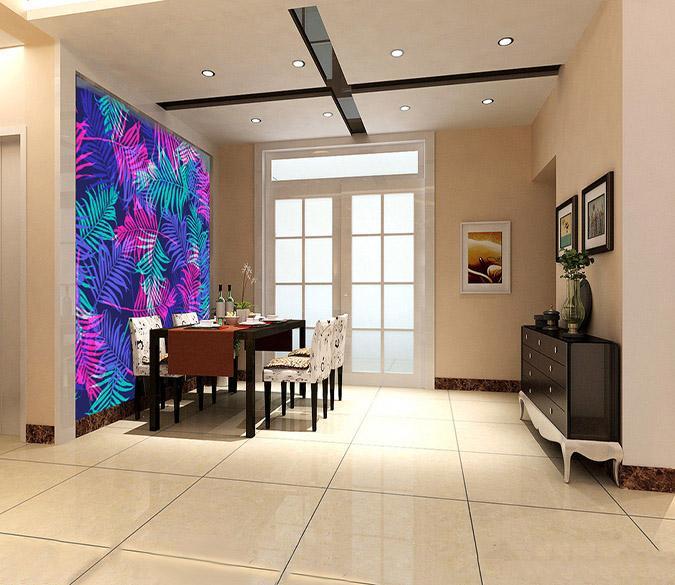 3D Overlapping Leaves 187 Wallpaper AJ Wallpaper 