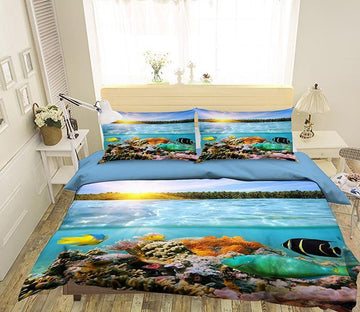 3D Sunshine Coral 006 Bed Pillowcases Quilt Wallpaper AJ Wallpaper 