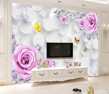 3D Flower Branch 461 Wallpaper AJ Wallpaper 