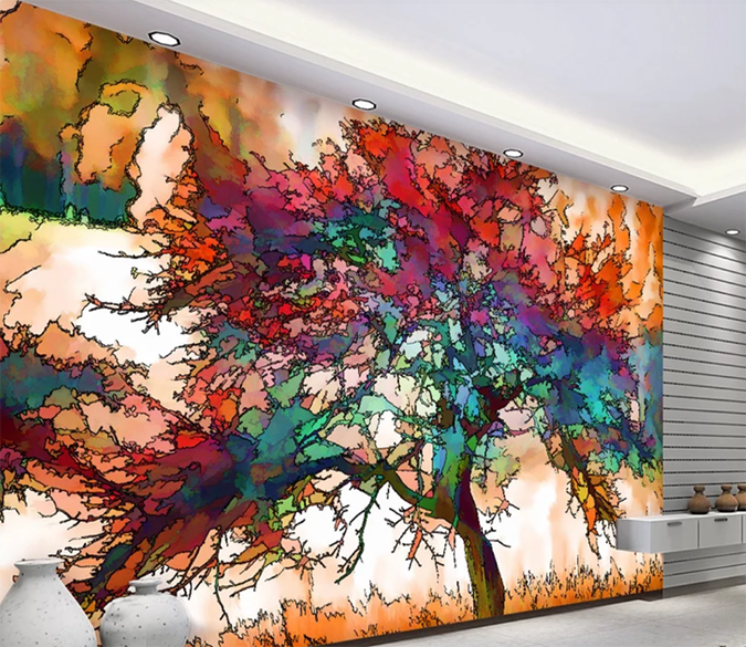 3D Color Tree 3 Wallpaper AJ Wallpaper 2 