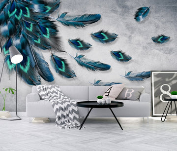 3D Feather 91 Wall Murals Wallpaper AJ Wallpaper 2 