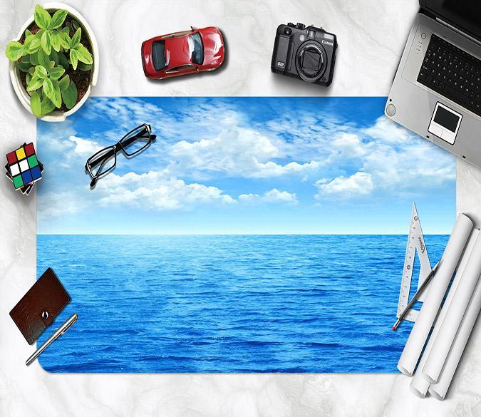 3D Sea Sky 028 Desk Mat Mat AJ Creativity Home 
